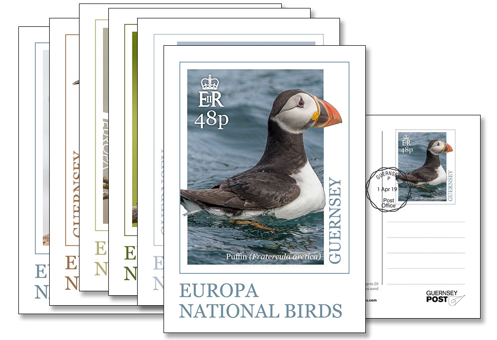 FDI Europa Birds Postcard Set of 6